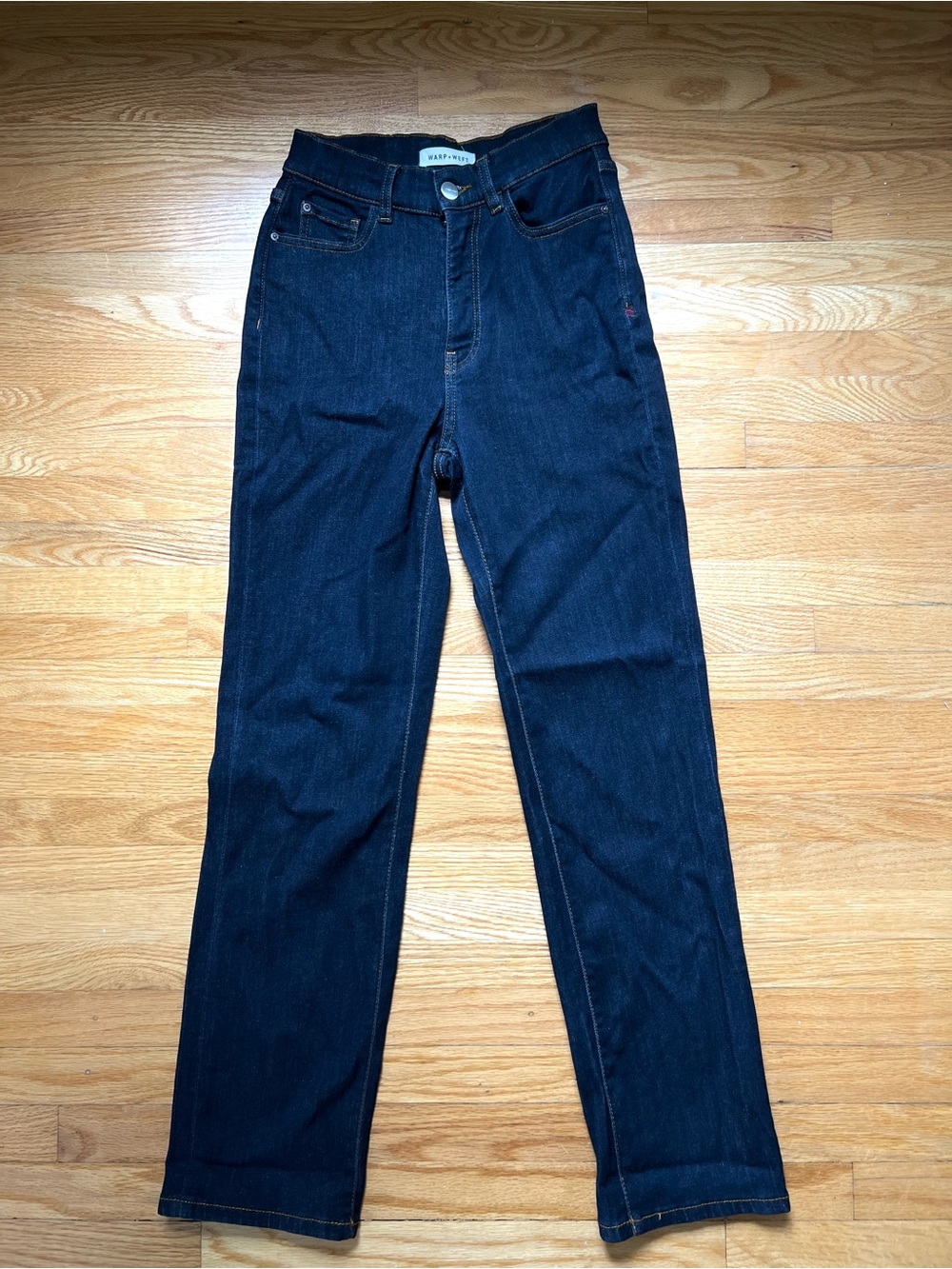 Warp + Weft Aspen Straight Dark Wash Straight Leg Jeans